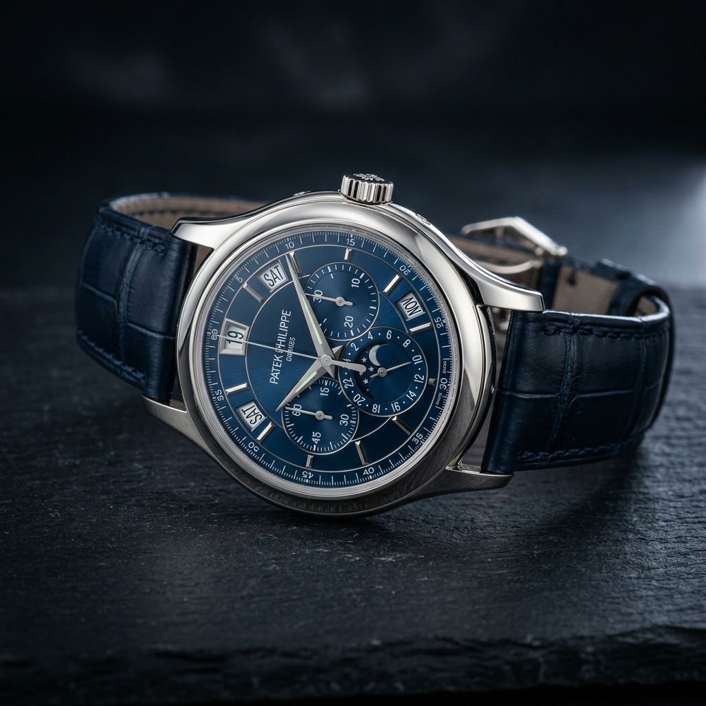 Luxury watch product image generated with Nano Banana 2 from the same comparison prompt