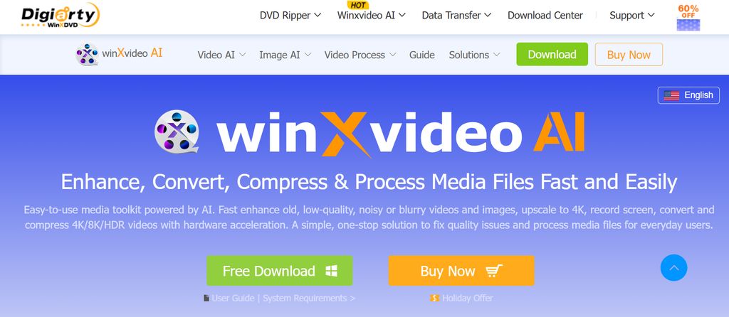 Winxvideo AI Video Upscaler
