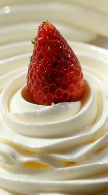 Strawberry and cream product video workflow output preview